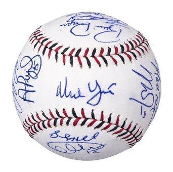 2015 American League All-Star Team Signed Baseball With 19 Signatures Including Trout, Pujols, & Teixeira (PSA/DNA)